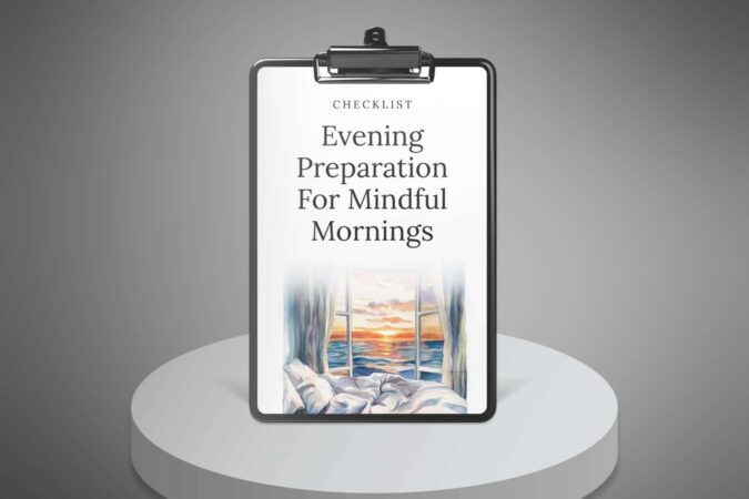 Evening Preparation for Mindful Mornings - Checklist-1